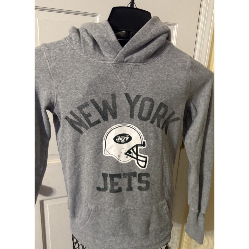 NFL New York Jets Grey Signature (Pink) Hoodie Women Size X-Small